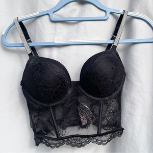 Victoria’s Secret “Bombshell Add 2 Cup” Corset Bra Top